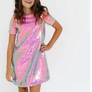 Lola & The Boys Lavender Haze Sequined Dress Size 6 NWT